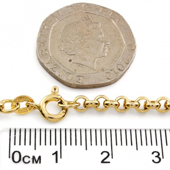 9ct gold 6.8g 20 inch hollow belcher Chain